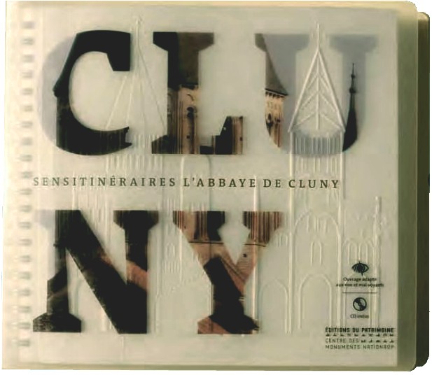 Copertina libro tattile "L'Abbaye de Cluny"